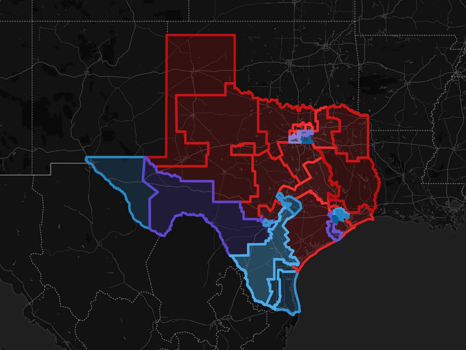 Texas Senate Districts by TheTexan · MapHub