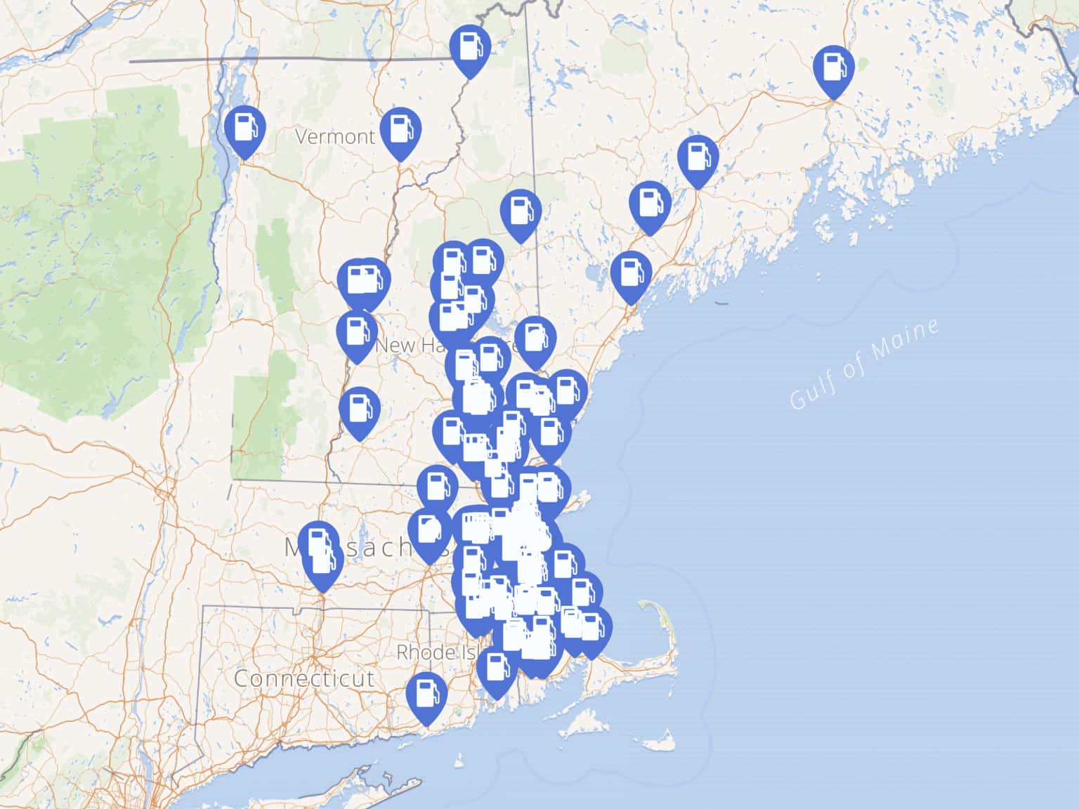 Fuel Rack Map Fuel Stations by brewstermaps · MapHub