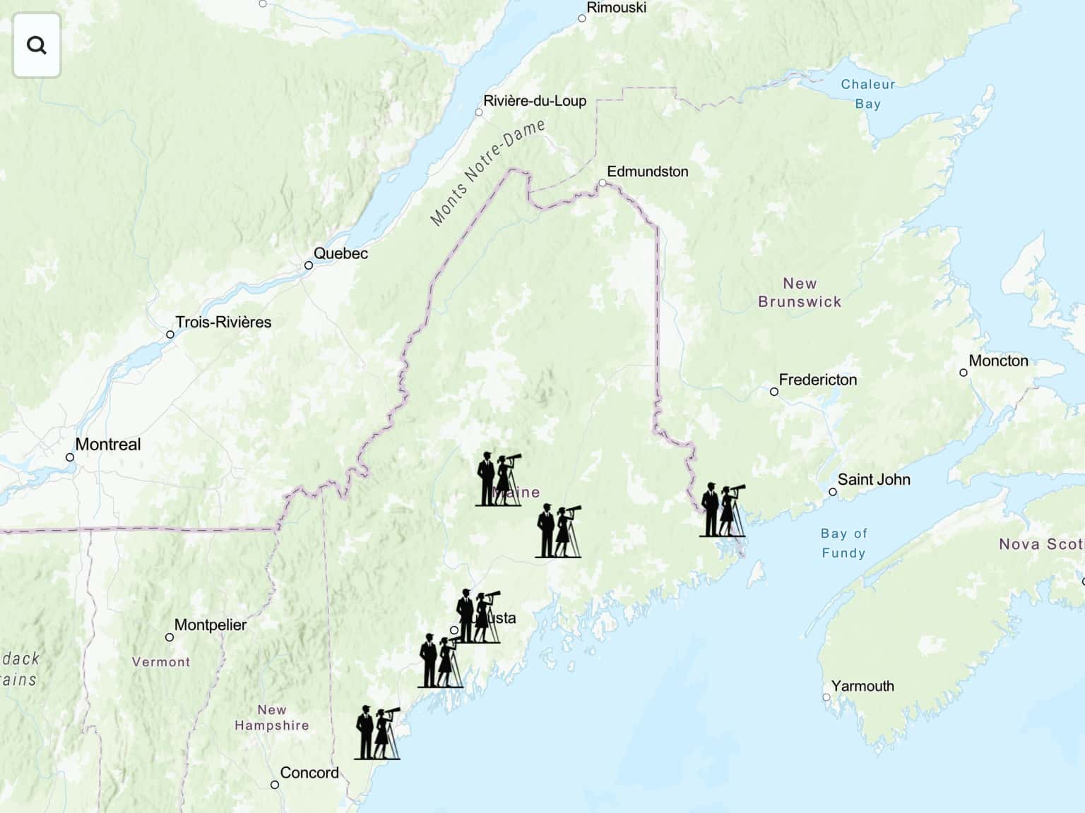 Maine Clubs by newplanetarium · MapHub