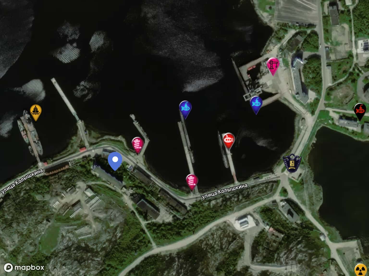 Gadzhiyevo Submarine Naval Base by Cengiz · MapHub